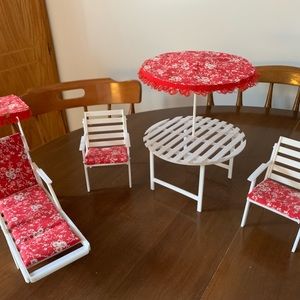 VINTAGE Barbie patio furniture